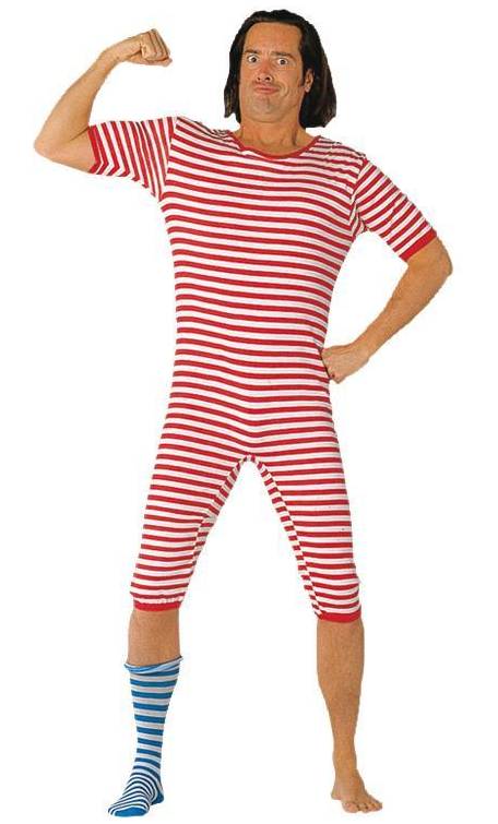 Costume Maillot de bain retro rouge A2