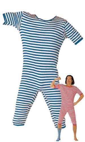 Costume Maillot de bain retro bleu A2