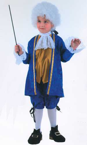 Costume Marquis Mozart bleu