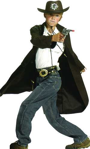 Costume Manteau western Enfant E2