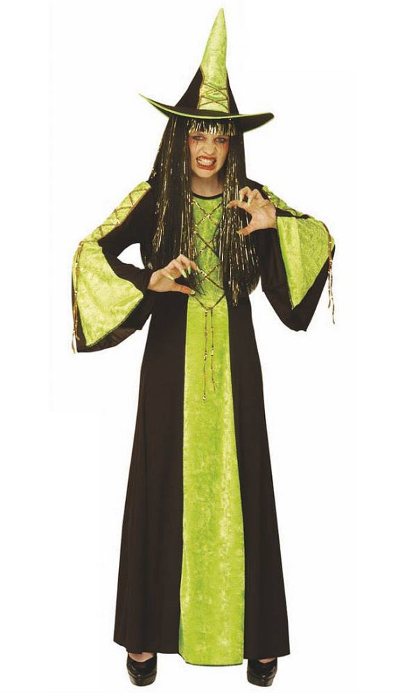 Costume Sorci�re E19 vert