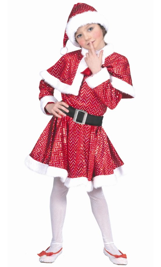 Costume Fille No�l paillettes