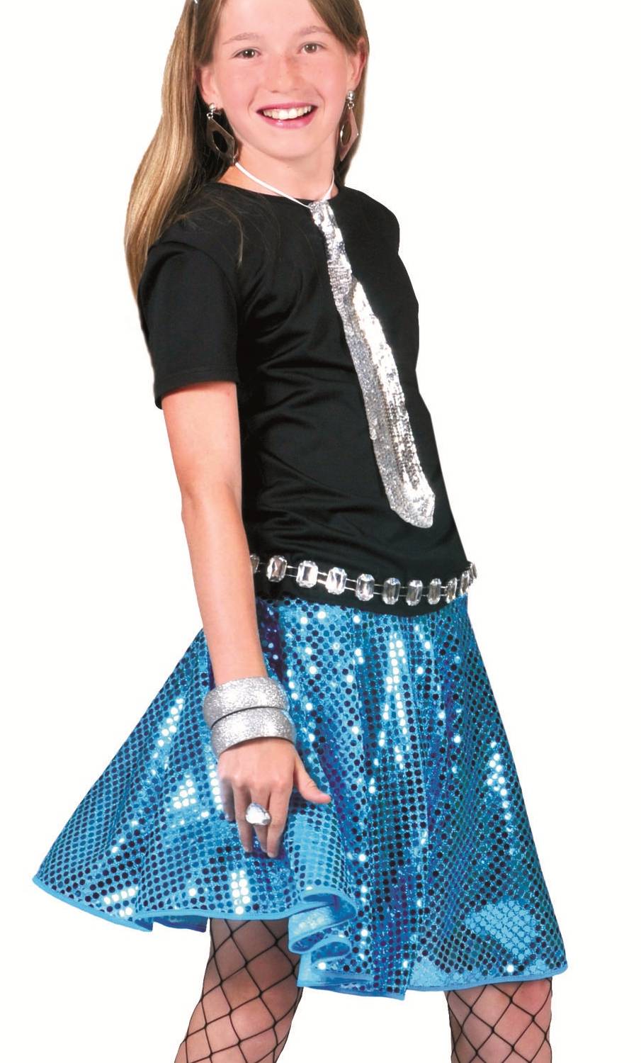 Jupe disco Enfant aqua