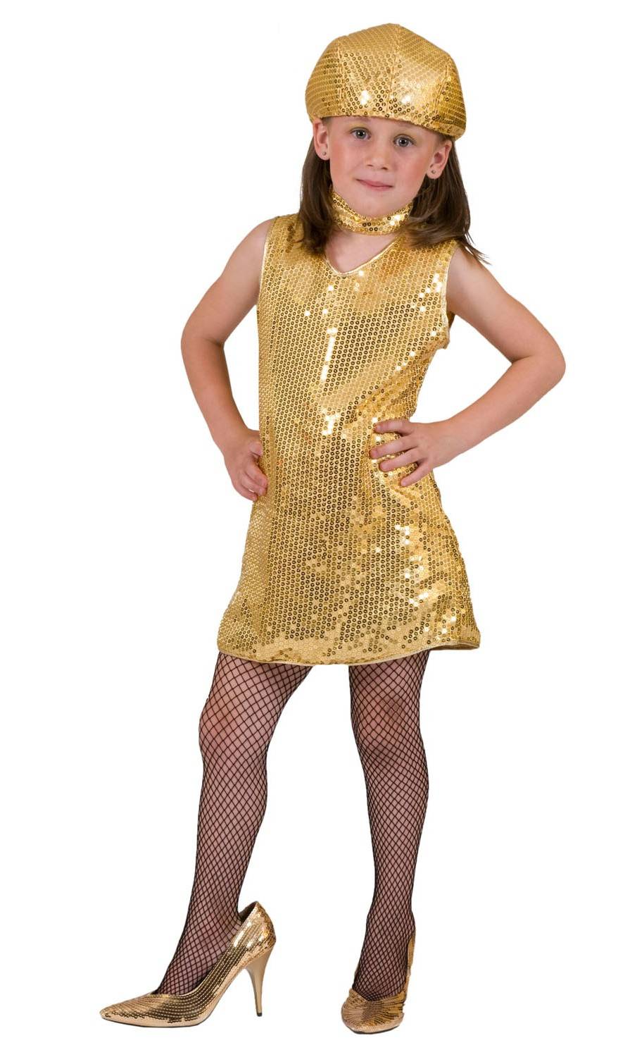 Robe Disco Or Enfant D1
