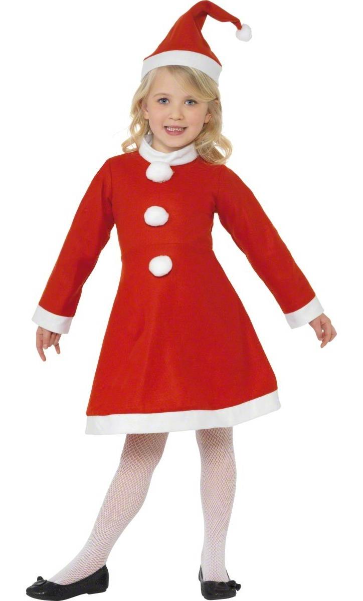 Costume Robe M�re No�l enfant-Fille No�l eco