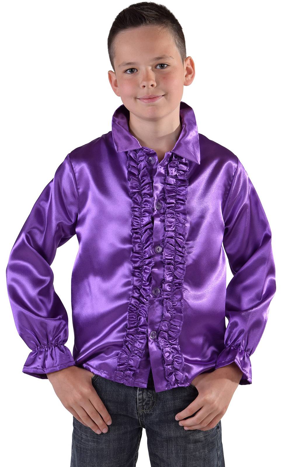 Chemise Disco violette E1