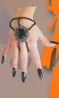 Halloween-accessoires,Ha0089,Bijou main gothique