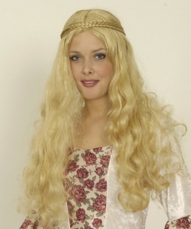 Perruques,P10046,M�di�vale 2 blonde