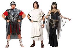 Costumes Antiques Adultes : Egyptiens-Romains-Grecs-Cléopâtre-César-Aphrodite...