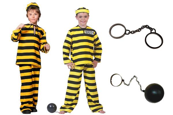 DÃ©guisement bagnard jaune
