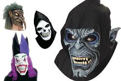 Masques Halloween : Scream-Fantôme-Sorcière-Diable...