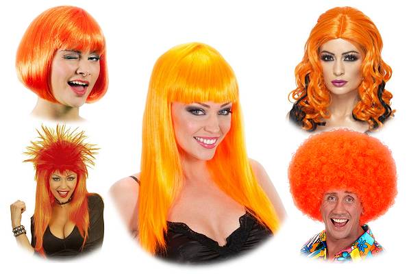 Perruque orange