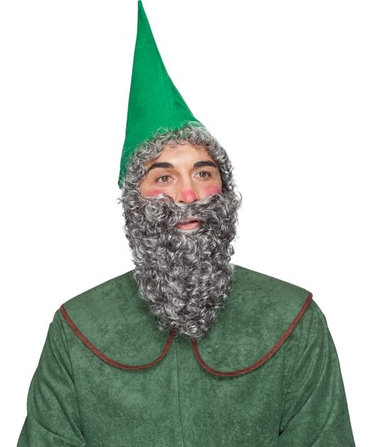 Bonnet lutin avec barbe