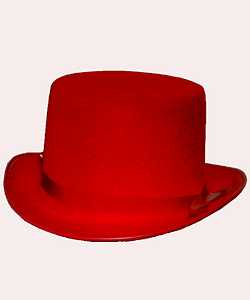 Chapeau-Haut-de-forme-rouge