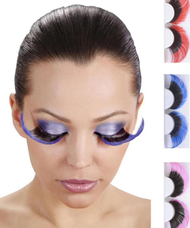 Faux-cils-bicolores