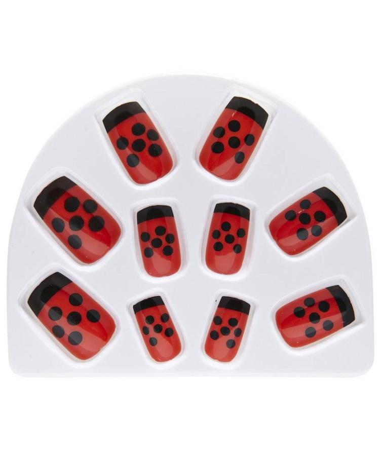 Faux-ongles-coccinelle-1