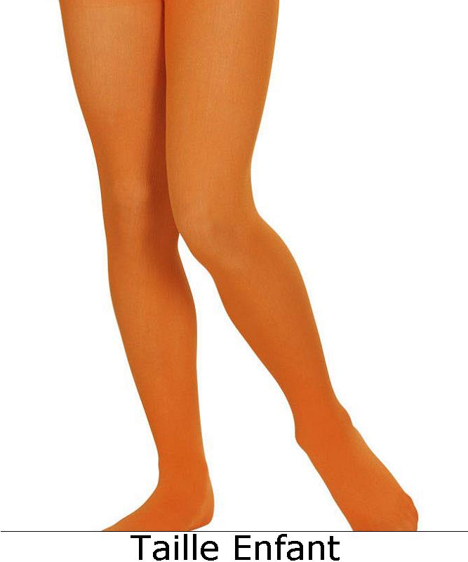 Collant orange enfant