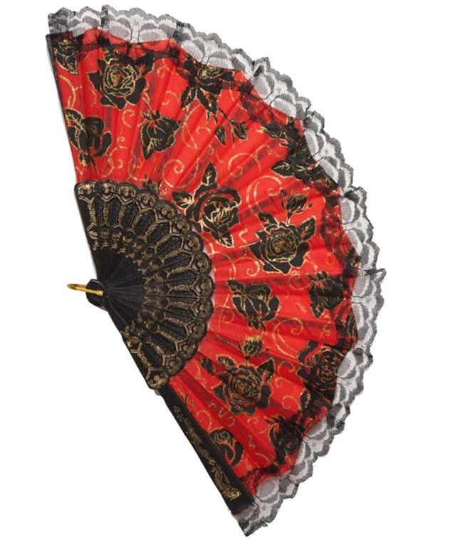 Eventail Espagnol M3 Accessoire De Deguisement Ax1142 Atelier Mascarade