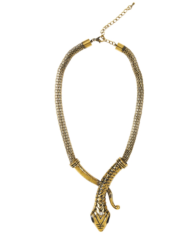 Collier Serpent 2 Pièces - Alliage Argenté Et Doré - Longueur 50cm - Style Rétro Et Tendance - Cadeau Mode