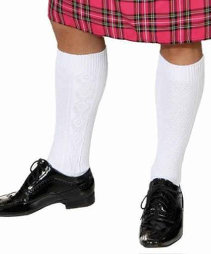 Chaussettes blanches homme - Accessoire de déguisement - Ax1403