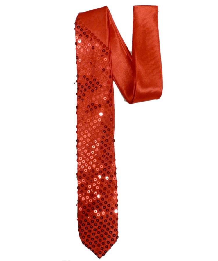 Cravate-rouge-paillette