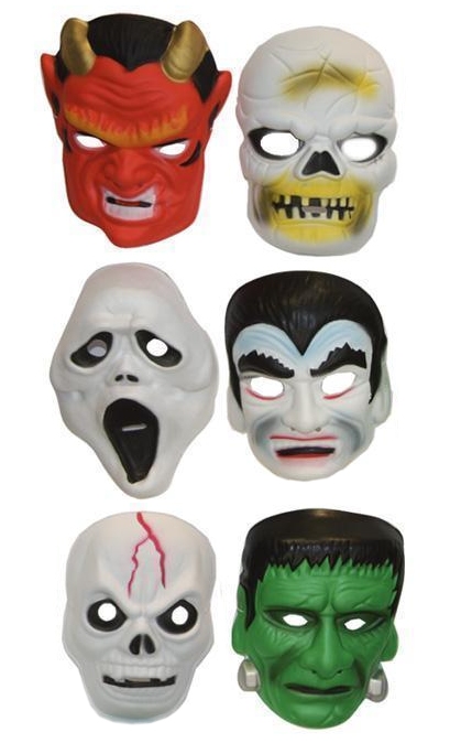 6 masques halloween