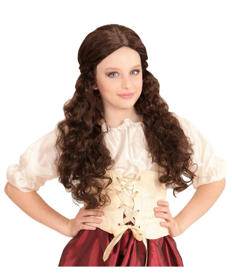 Perruque Reine Guerrière Médiévale Smiffys - Aubrun Extra Long - Taille Unique - Déguisement Halloween