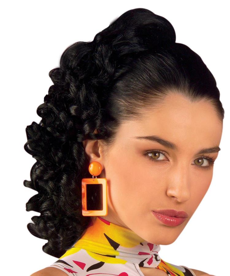 Perruque-extension-avec-pince-cheveux-noirs