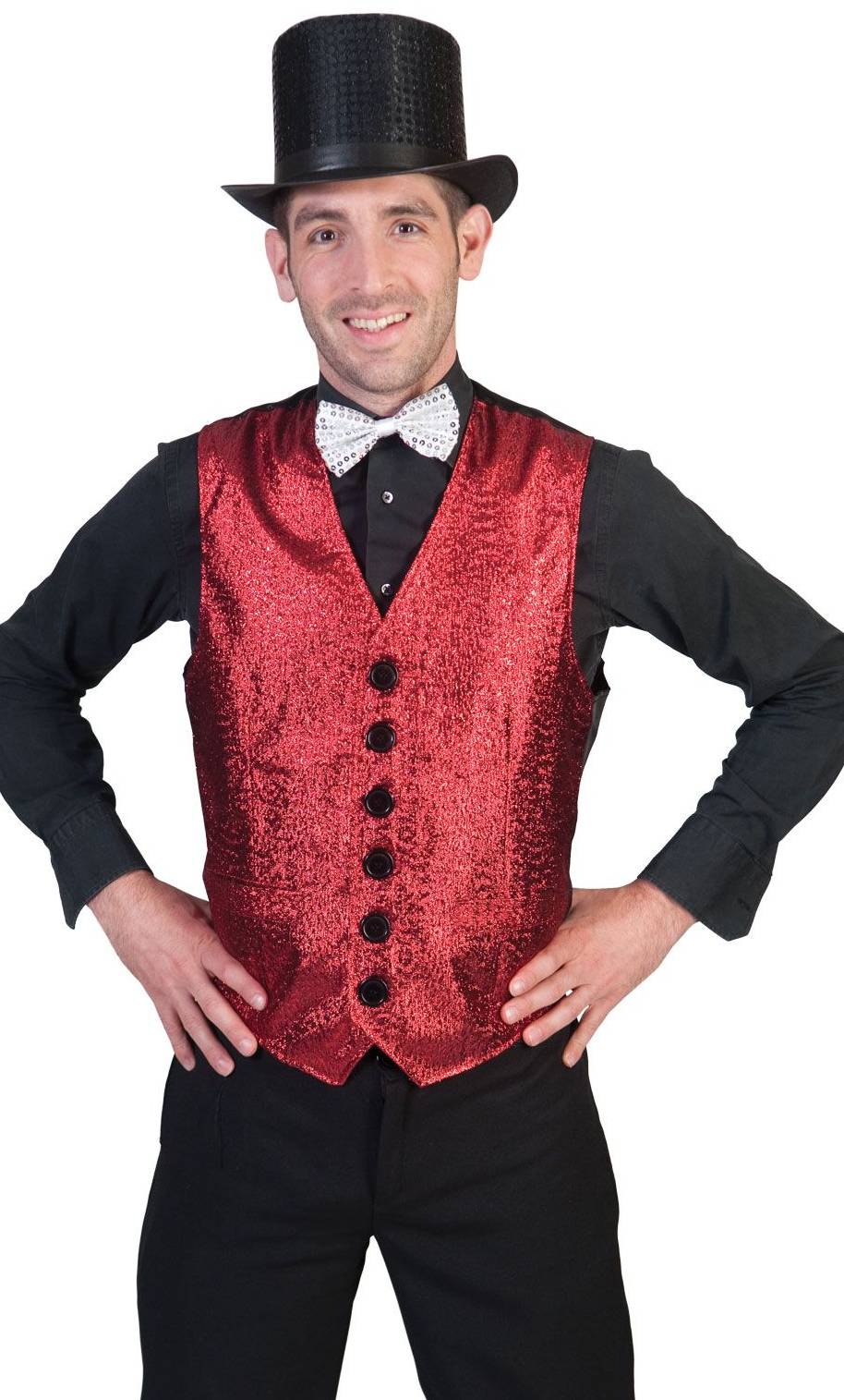 Gilet rouge cabaret