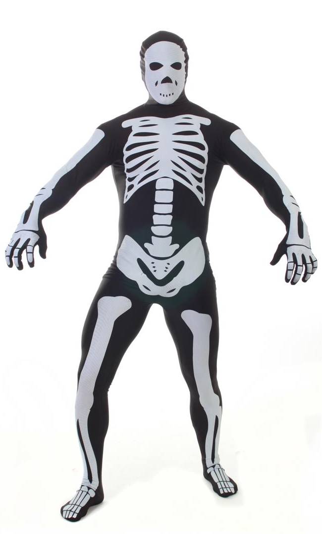 Costume combinaison intégrale squelette