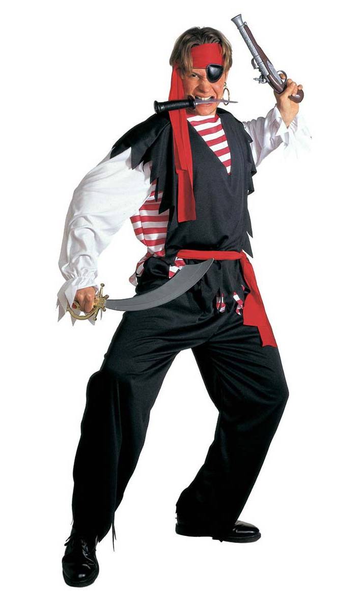 Costume pirate homme eco h4 - grande taille xl -