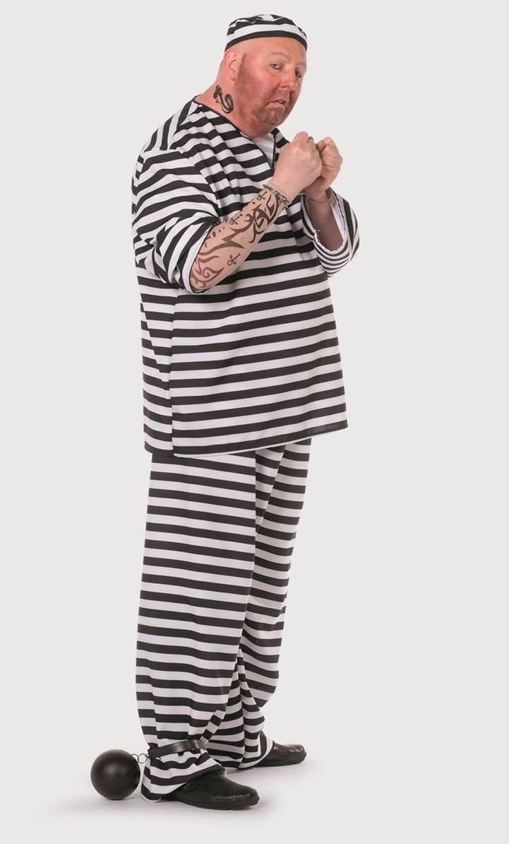 Costume prisonnier xl - xxxl