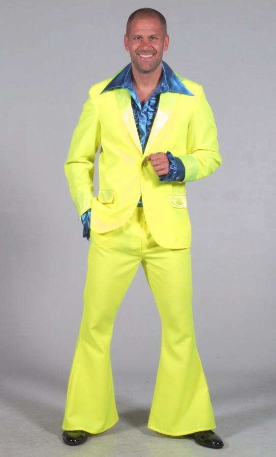 Costume jaune fluo - Déguisement adulte homme - v19624