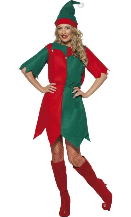 Costume-lutin-Noël-pas-cher-pour-femme