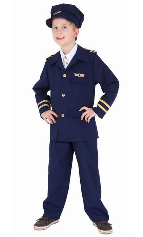 Costume pilote de ligne garçon
