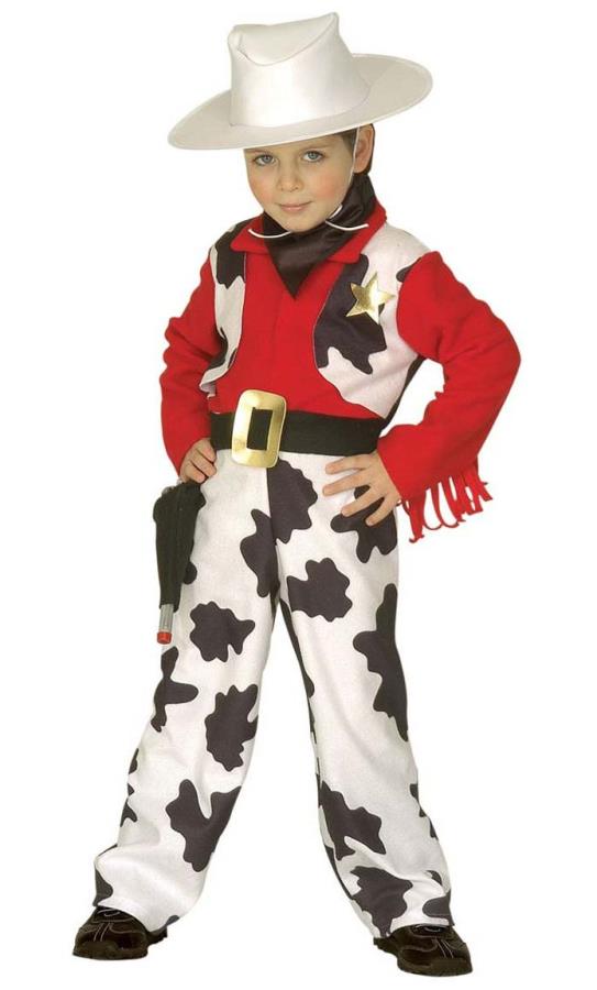 Accessoire deguisement carnaval cow-boy enfant : 1 bandana rouge