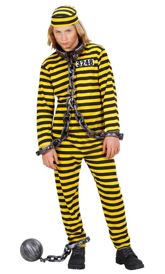 Costume-prisonnier---bagnard-jaune-enfant-1