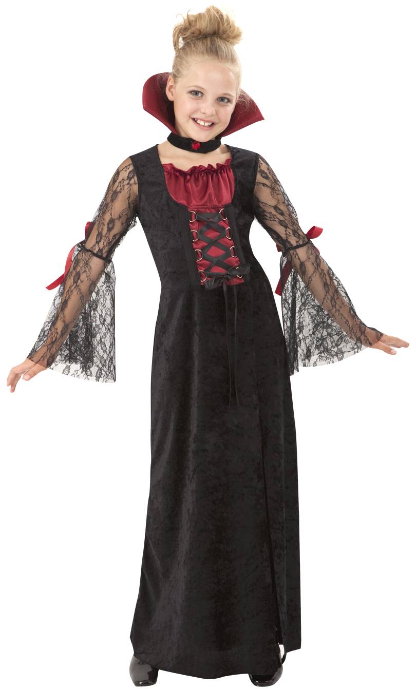 Costume de vampire fille Déguisement Halloween enfant fille v58048