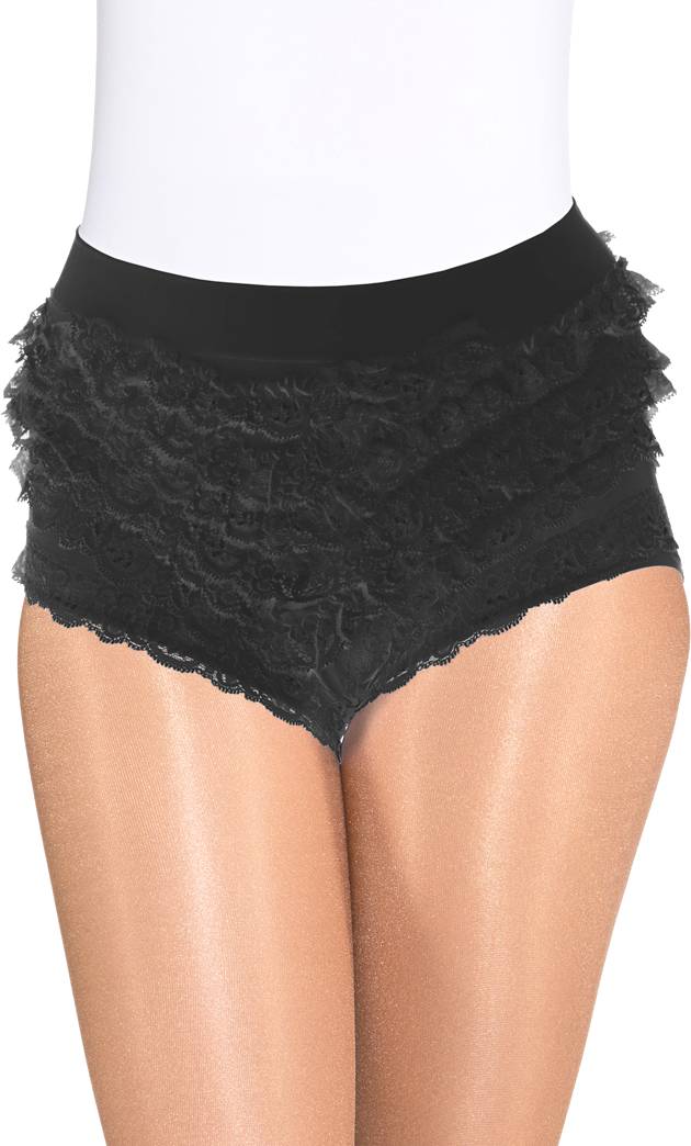 Slip dentelle noir fille