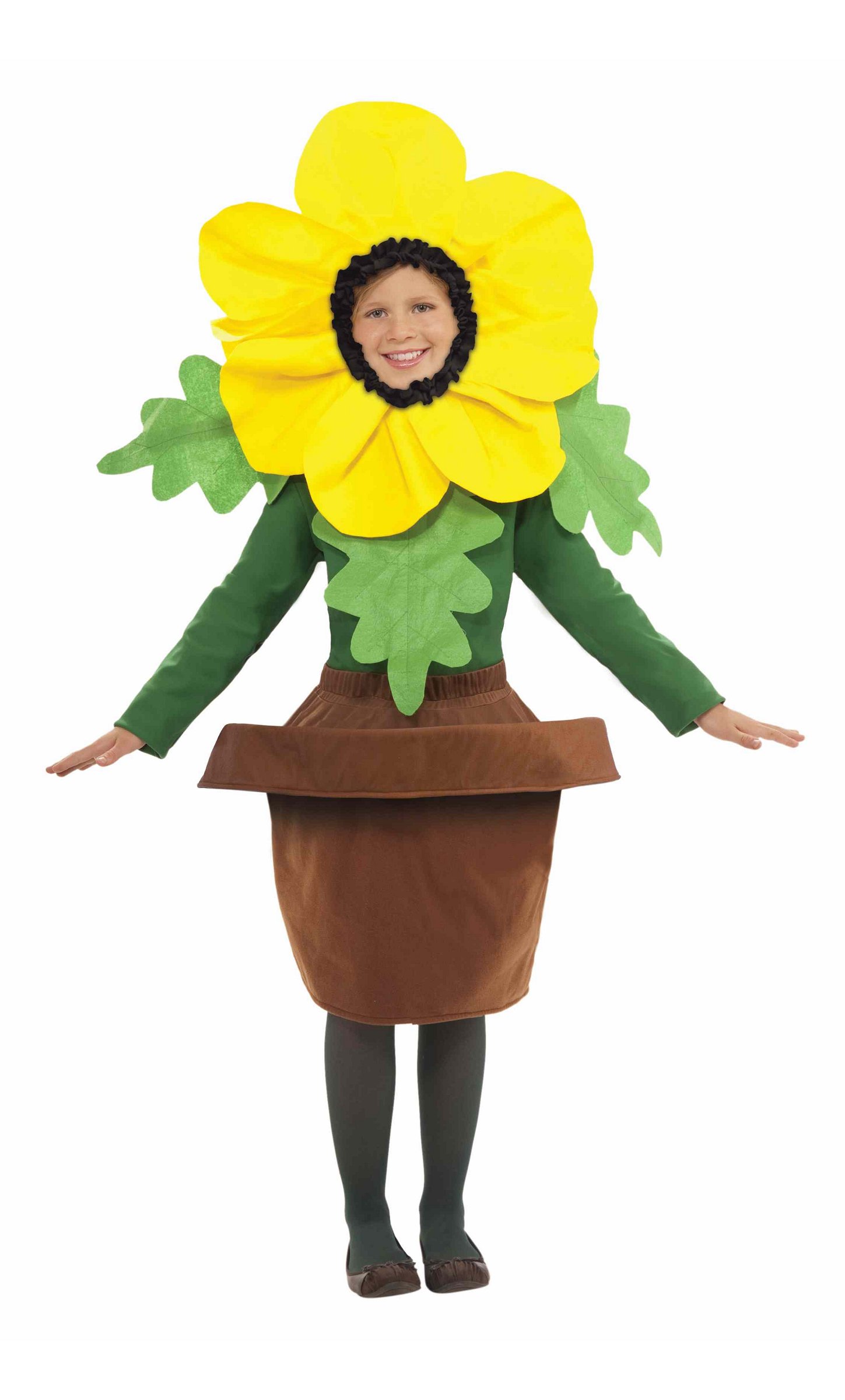 Costume fleur jaune en pot