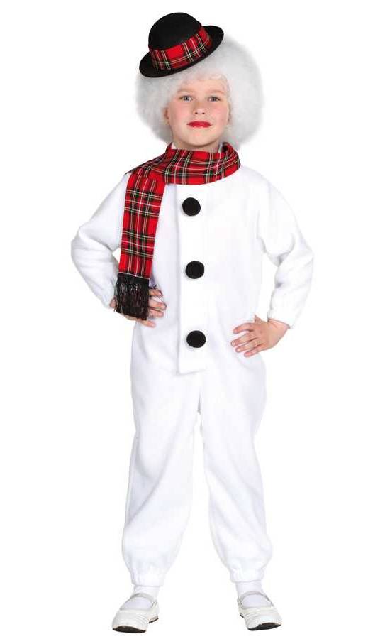 Costume bonhomme de neige enfant