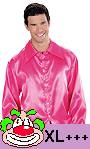 Chemise-Disco-Rose-Grande-Taille-XL