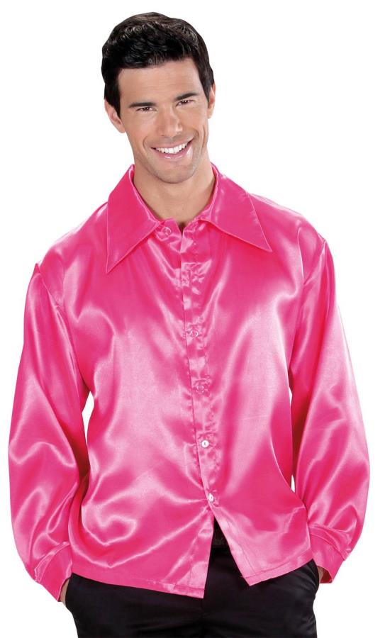 Chemise-disco-rose-grande-taille-xl