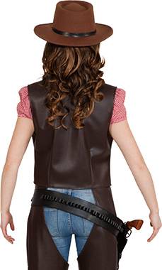 Gilet Cowboy à Franges Pour Enfant - Déguisement Western - Taille S